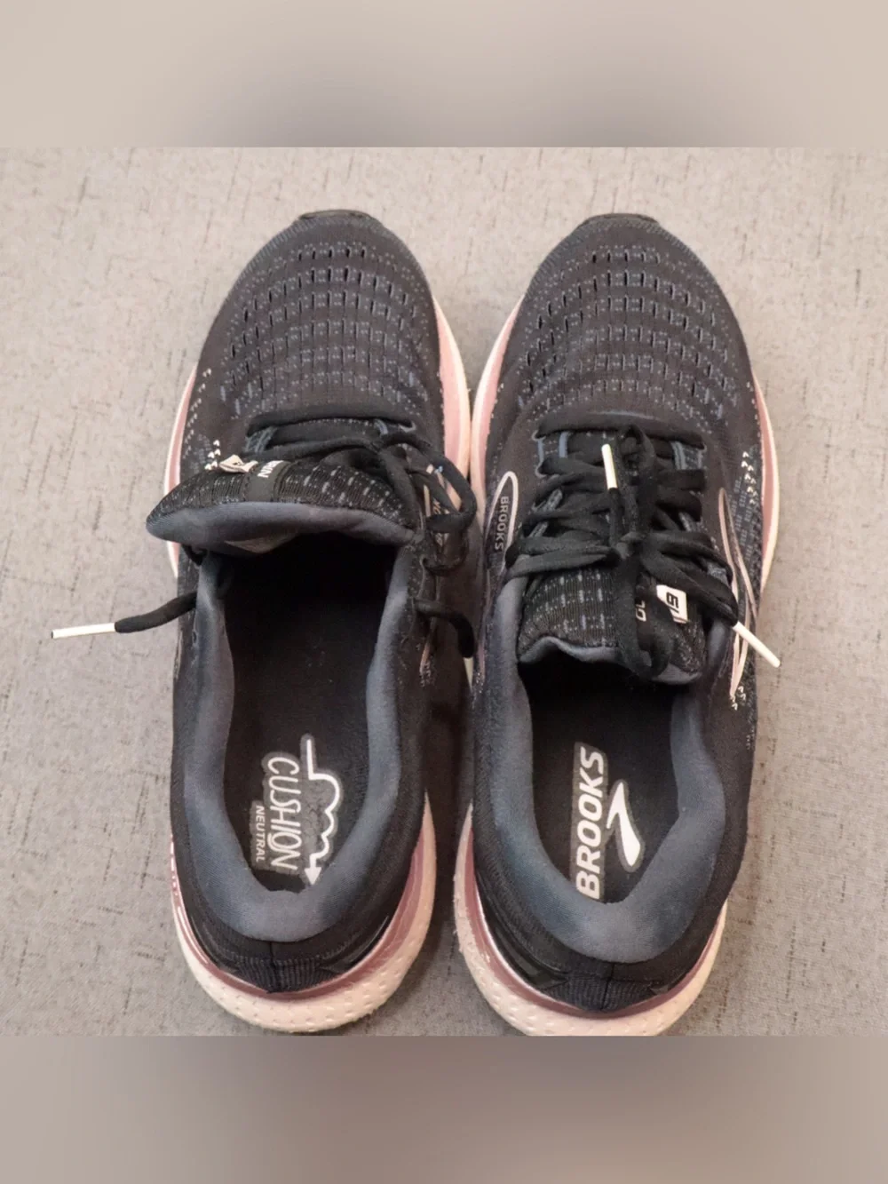 Brooks Glycerin GTS 19 Women's Running Shoes Size 11 Wide (D) Black Metallic